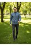 Unisex Relax Fit Comfortable Cut Cotton Fleece Inside 3 Thread Half Zipper Di Mock Neck Weatshirt - 4