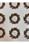 New Year Themed Happy New Year Wavy Round Model Opaque Sticker/Label - 5 Cm. - 50 Pieces - 2