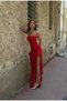 Lycra Imported Lace Strapless Dress (Shorts and Crop Top Are Also Included in the Package) - 2