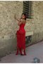 Lycra Imported Lace Strapless Dress (Shorts and Crop Top Are Also Included in the Package)