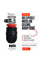 Clamp Adapter Faucet (3/4) and Fountain Hose Connection Fitting Black
