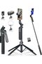 70" Tripod for Phone, Portable Extendable Cell Tripod Stand with Wireless Remote