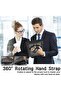 Case for Samsung Galaxy Tab A9+ Plus 11 Inch 2024 with 360° Swivel Handle Strap, Black - 3