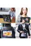 Case for Samsung Galaxy Tab A9+ Plus 11 Inch 2024 with 360° Swivel Handle Strap, Black - 6