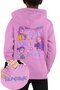 Huntrix Characters Back Printed Children Hooded Sweatshirt, Kpop Demon Hunters Themed Hoodie - 2