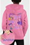 Huntrix Characters Back Printed Children Hooded Sweatshirt, Kpop Demon Hunters Themed Hoodie