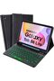 Backlit Keyboard Case for Samsung Galaxy Tab S6 Lite 10.4 Inch (2024/2022/2020), Black