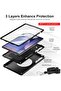 Case for Samsung Galaxy Tab S10+/S9 FE+/S9+ 12.4" - TPU Cover with Stand & S-Pen Holder (Bl - 6