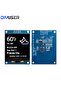وحدة عرض OLED مقاس 1.5 بوصة بدقة 128×128 بكسل مع محرك SH1107 وواجهة I2C IIC رباعية الأطراف لـ ESP32 وRaspberry Pi - 4