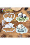 Original Lovely Animals Slepping Panda Elephant Clouds HELLO LITTLE ONE Metal Cutting Dies Scrapb... - 8