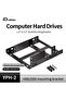 LDPCSJ Metal Dual Bay Mounting Bracket 2x 2.5" to 3.5" HDD/SSD Compatible Hard Drive Bay Adapter ... - 8