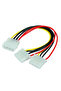 18cm 4Pin PSW Power IDE Y Molex Splitter Cable LP4 Molex J29 Male to Female Cable Video Card Cord PC - 8