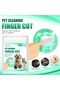 Pet Teeth Cleaning Disposable Finger Cot Wet Wipes Remove Tartar Cochlear Cleaning for Cat Dog To... - 7