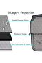 Polyester Multifunctional 13-inch Laptop Sleeve Briefcase - Space Gray - 2