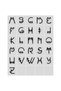 Stencil Letter Painting Template X070 Letter Height 7 cm - 2