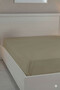 100% Cotton Ranforce Premium Double Elastic Fitted Sheet - Beige - 2