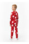 Santa Face Glow Pajama Set for Kids - 4