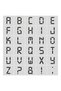 Stencil Letter Painting Template X068 Letter Height 7 cm - 2