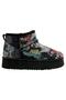 Women's Vegan Leather Black Ankle Boots - I Need Art Design - 7