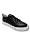 413-26 Genuine Leather Anatomical Sole Large Size Men's Shoes Black White 45