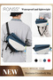 Men Multi Functional Tote Bag Functional and Spacious Crossbody Bag with Magnetic Snap Closure and E