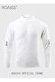 Men Quick Dry and Breathable Round Neck Sweatshirt with Quarter Zip Long Sleeve Athletic Shirts Slim - 4