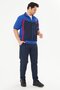 Men's Micropoly Fabric Short Sleeve Tracksuit Set Cobalt 919-Sa - 4