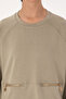 Women's Light Khaki Crew Neck Sweatshirt 50309098-Vr183 - 6