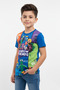 Boys' Crew Neck Relax Fit Cotton Rainbow Friends Characters Printed Color T-Shirt - 2