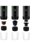 Portable 12V 15 Bar Self-Heating Travel Espresso Maker - Compatible with NS/DG Capsules & Ground Cof - 7