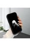 For iPhone 16 Pro Max Compatible Black Silicone Anime Style Pattern Lens Protection Phone Case - 3