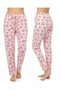 3-Pack Cotton Thin Breathable Fabric Ribbon Waist Detail Printed Pocketless Women's Pajama Bottoms - 2