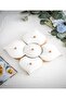 5-Piece Porcelain Luxury Breakfast Set with Bamboo Stand and Porcelain Lid - 4