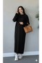 Women's Long Knit Dress – 100% Acrylic – Crew Neck – Comfortable and Stylish Winter Model - 4