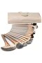 18 pcs Professional Wood Handle Makeup Brush Set