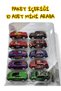 Pull-back action figure toy car set - 10-piece boxed superhero series - high-quality plastic - 7 cm - 7