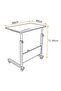 Adjustable Height Desk Laptop Desk with 4 Wheels - 5