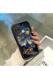 Charming Sky Pattern Black Silicone Case Compatible with Realme C21Y/C25Y - 2