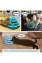 Three Tier Turntable Interactive Pet Toy With 3 Rolling Balls - Blue - 6