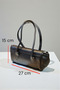 4627 Long Strap Single Compartment Square Buckle Detailed Women's Hand and Shoulder Strap Bag - 4