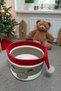 Kids Christmas Hat Figure Rope Basket 30×20 cm – Toy Storage & Children's Room Organizer - 4