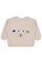 Pocket Dog Embroidered 2-5 Years Old Sweatshirt - Beige 4-5 Years Old