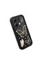 Xiaomi Redmi Note 13 4g Compatible Quality Black Silicone Butterfly Pattern Shockproof Case - 3