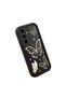 Samsung Galaxy S24 Fe Compatible Quality Black Silicone Butterfly Pattern Shockproof Case - 3