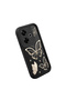 Xiaomi Poco M6 4g Compatible Quality Black Silicone Butterfly Pattern Impact Resistant Case - 2