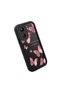 Xiaomi Redmi 13C Compatible Black Silicone Butterfly Pattern Impact Protection Case - 3