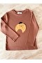 Printed Long Sleeve T-Shirt - Croissant