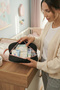 Black Mother Baby Care Bag Diaper Organizer Waterproof Large Interior Organizer Portfolio Bag - 3