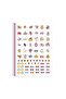 A4 Spiral Cardboard Cover Lined Pastel Heart Notebook - Pink Heart - 2