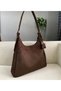 Women's Suede Look Charm Detailed Bitter Brown New Season Shoulder Bag